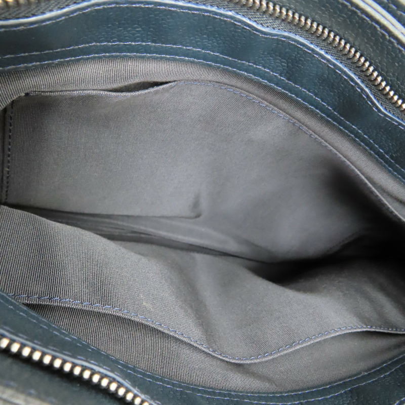 藍色 牛皮 肩背包 銀釦【CHANEL 香奈兒】-6