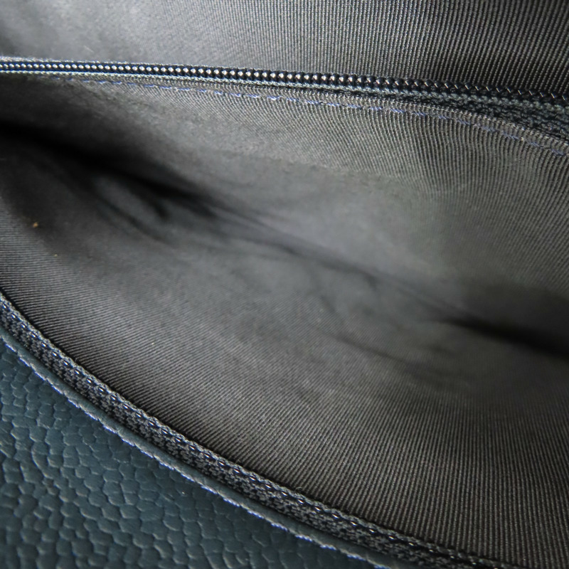 藍色 牛皮 肩背包 銀釦【CHANEL 香奈兒】-7