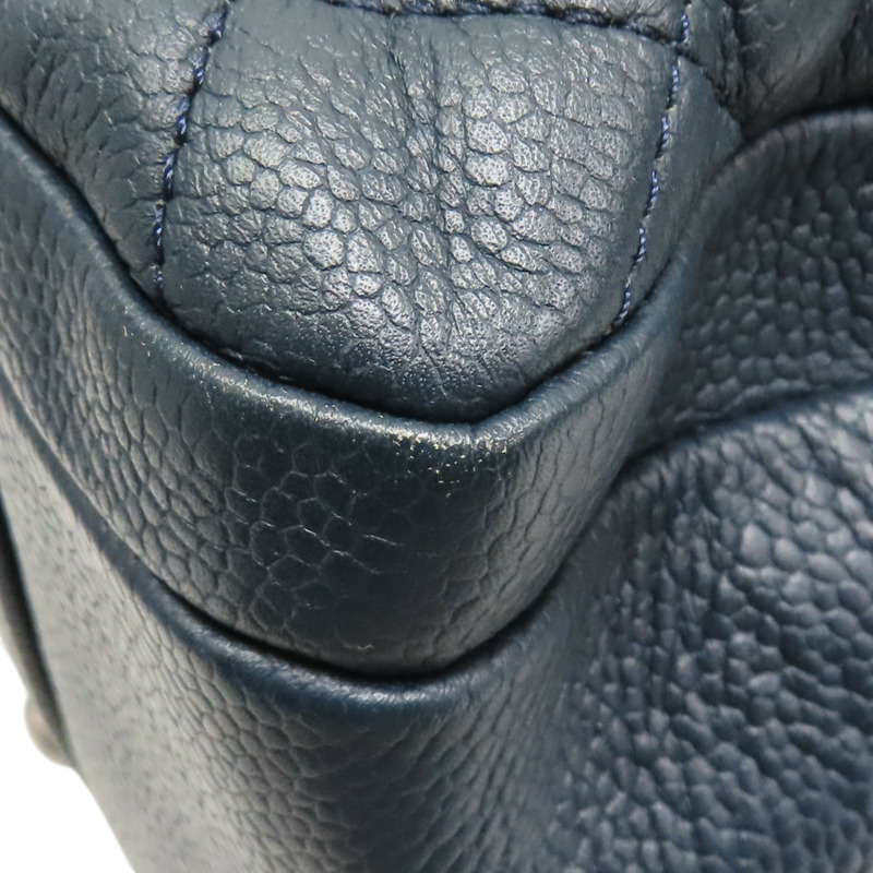 藍色 牛皮 肩背包 銀釦【CHANEL 香奈兒】-16