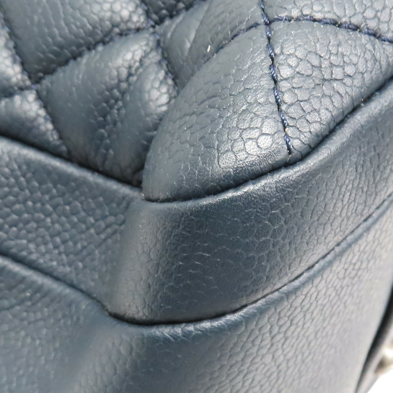 藍色 牛皮 肩背包 銀釦【CHANEL 香奈兒】-17