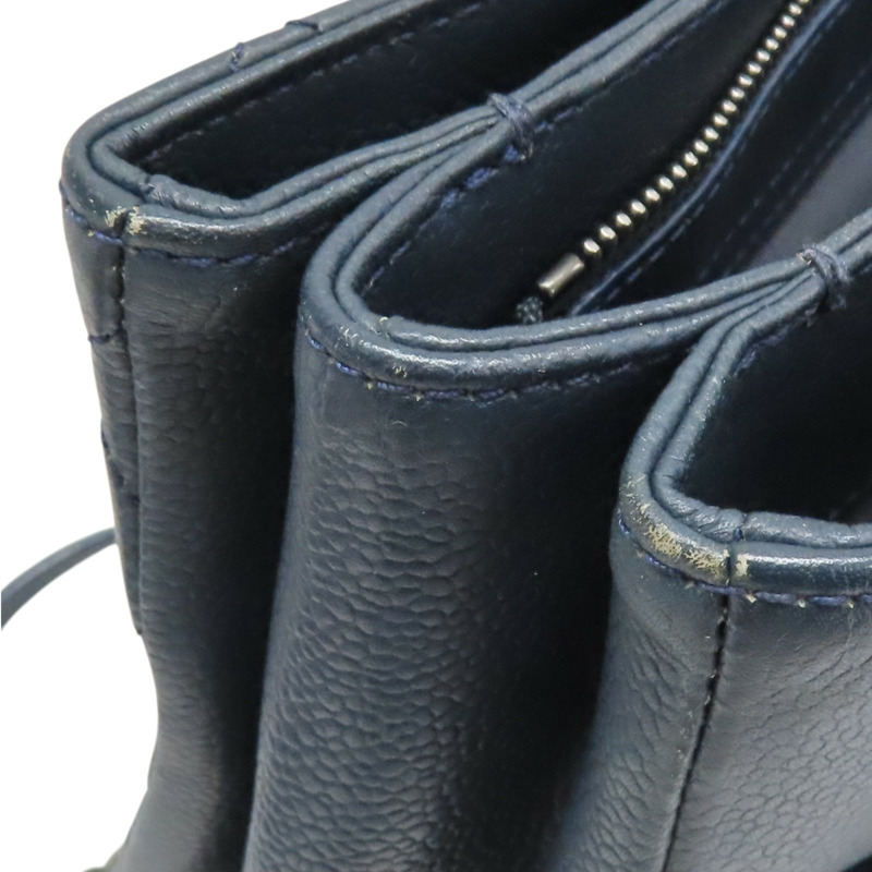 藍色 牛皮 肩背包 銀釦【CHANEL 香奈兒】-18