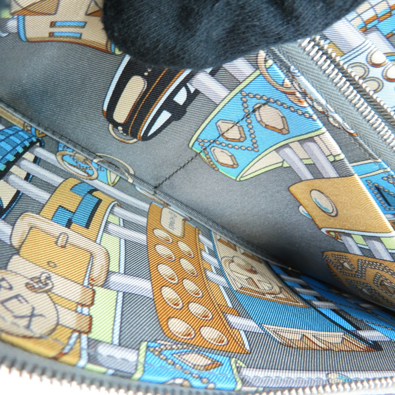 灰色 Evercolor牛皮 Silk'In 拉鍊長夾 K刻【HERMES 愛馬仕】-7