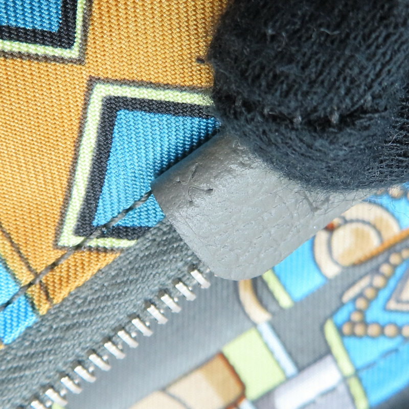 灰色 Evercolor牛皮 Silk'In 拉鍊長夾 K刻【HERMES 愛馬仕】-9