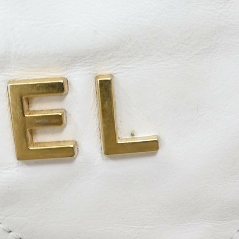 白色 牛皮 22 鍊帶 肩背包 金釦【CHANEL 香奈兒】 AS3260-16