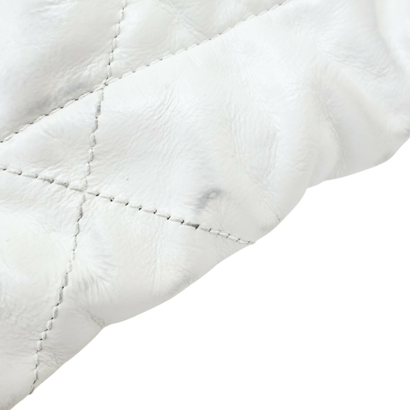 白色 牛皮 22 鍊帶 肩背包 金釦【CHANEL 香奈兒】 AS3260-17