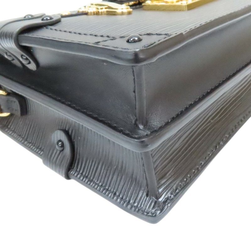 黑色 牛皮 Epi水波紋 Trunk Clutch 肩背包【LOUIS VUITTON LV 路易威登】 M53052-10
