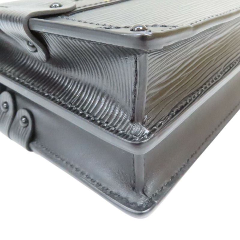 黑色 牛皮 Epi水波紋 Trunk Clutch 肩背包【LOUIS VUITTON LV 路易威登】 M53052-11