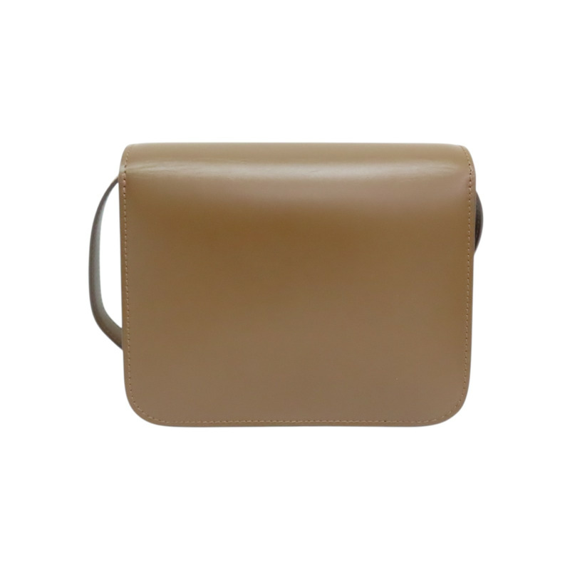 駝色 牛皮 Classic Box 肩背包【CELINE 賽琳】 192523DLS-1