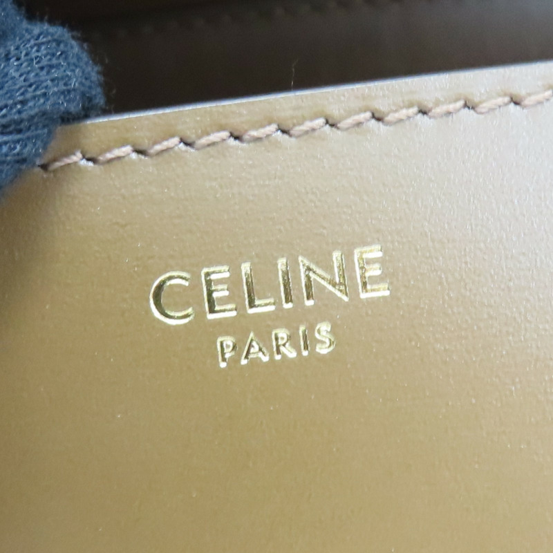 駝色 牛皮 Classic Box 肩背包【CELINE 賽琳】 192523DLS-5