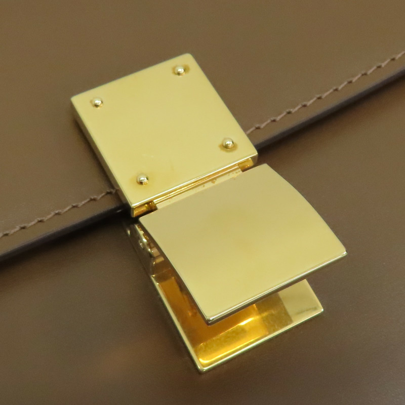 駝色 牛皮 Classic Box 肩背包【CELINE 賽琳】 192523DLS-8