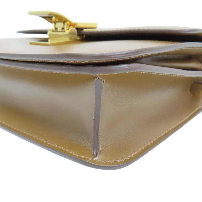 駝色 牛皮 Classic Box 肩背包【CELINE 賽琳】 192523DLS-11
