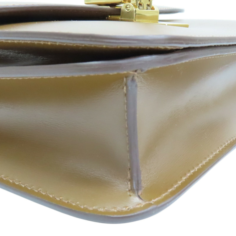 駝色 牛皮 Classic Box 肩背包【CELINE 賽琳】 192523DLS-12