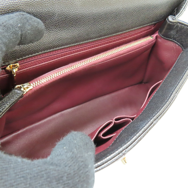 黑色 菱格紋 荔枝牛皮 Coco handle 29【CHANEL 香奈兒】 A92991-4