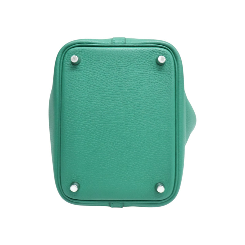 絲絨綠 Togo牛皮 Picotin Lock 18 手提包 Y刻 銀扣【HERMES 愛馬仕】 H056289CK-3