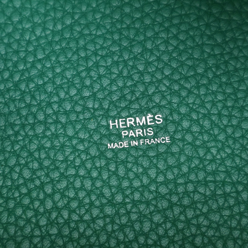 絲絨綠 Togo牛皮 Picotin Lock 18 手提包 Y刻 銀扣【HERMES 愛馬仕】 H056289CK-5
