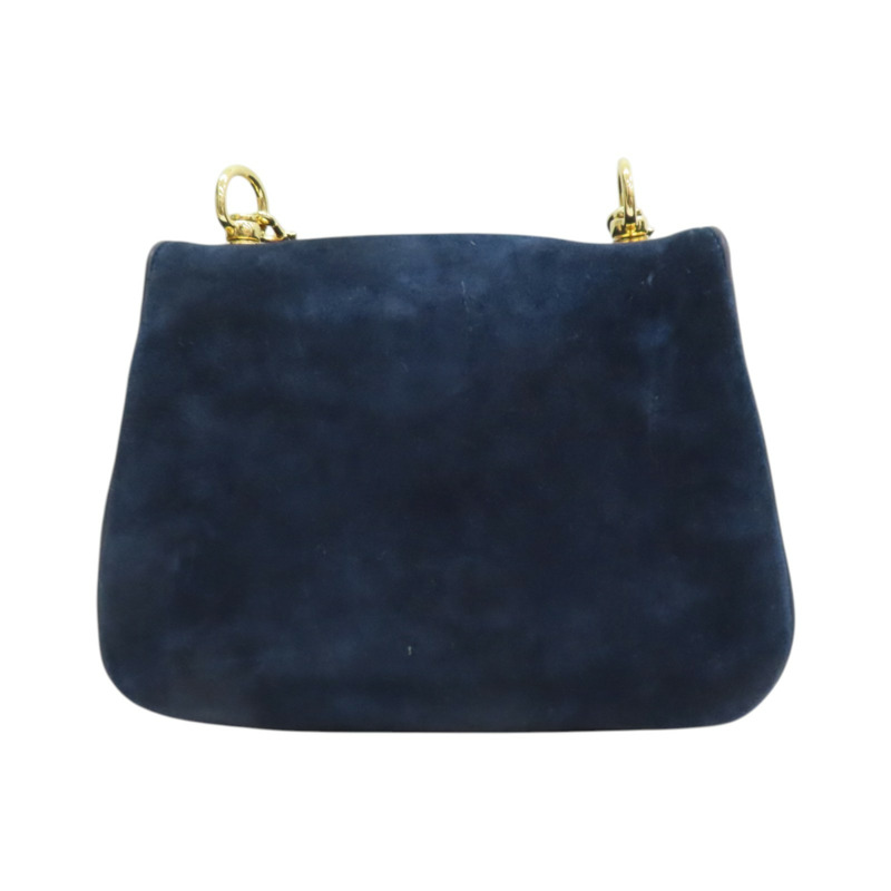 藍色 麂皮 GG Blondie 肩背包【GUCCI 古馳】 699210-1