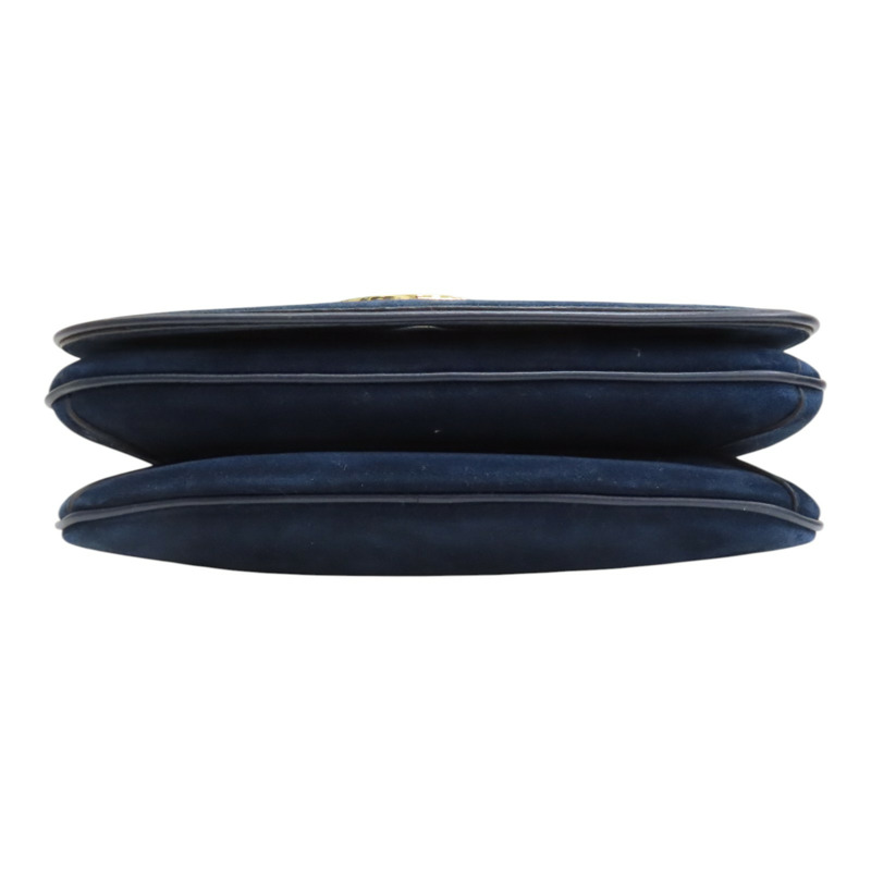 藍色 麂皮 GG Blondie 肩背包【GUCCI 古馳】 699210-3