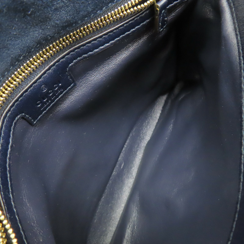 藍色 麂皮 GG Blondie 肩背包【GUCCI 古馳】 699210-5