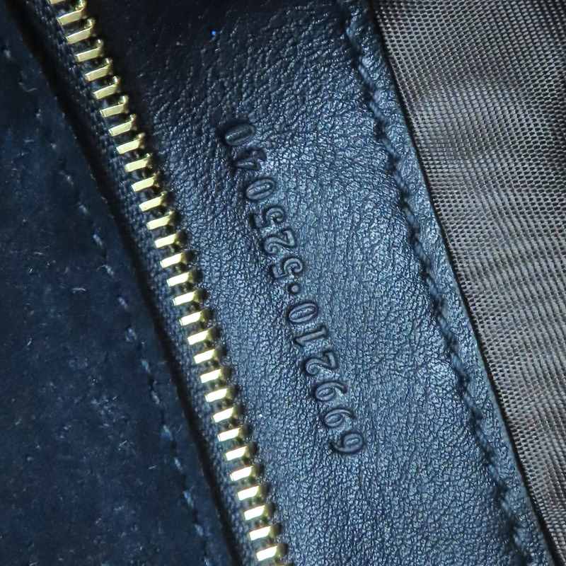 藍色 麂皮 GG Blondie 肩背包【GUCCI 古馳】 699210-7