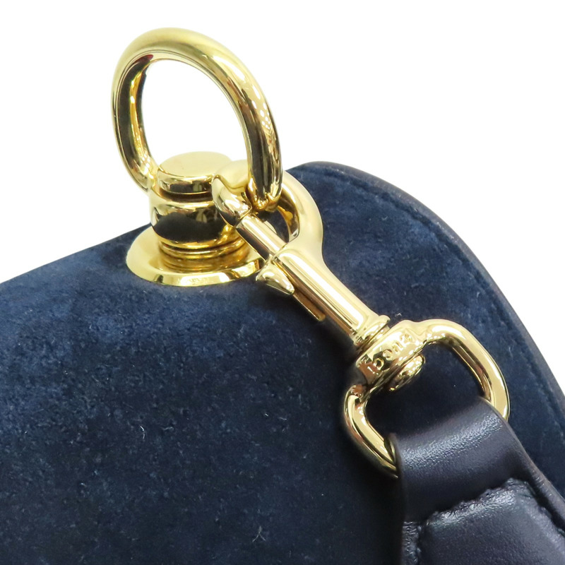 藍色 麂皮 GG Blondie 肩背包【GUCCI 古馳】 699210-10