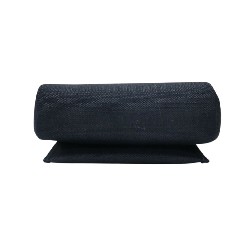 黑色 牛皮/帆布 Herbag Zip 20 Mini 肩背包 W刻 金釦【HERMES 愛馬仕】-3