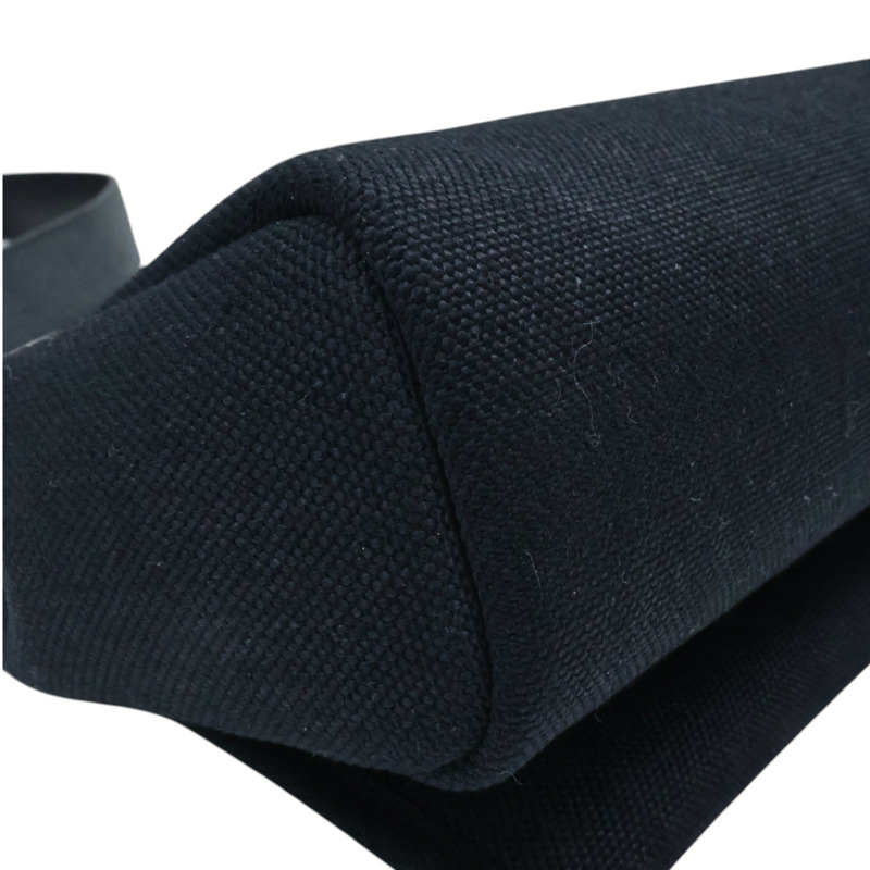 黑色 牛皮/帆布 Herbag Zip 20 Mini 肩背包 W刻 金釦【HERMES 愛馬仕】-10