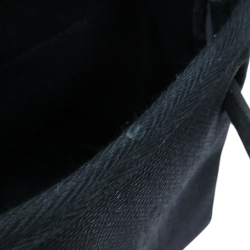 黑色 牛皮/帆布 Herbag Zip 20 Mini 肩背包 W刻 金釦【HERMES 愛馬仕】-13