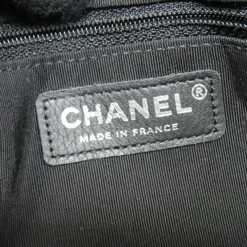 黑色 牛皮 肩背包 銀釦【CHANEL 香奈兒】 A57617-6