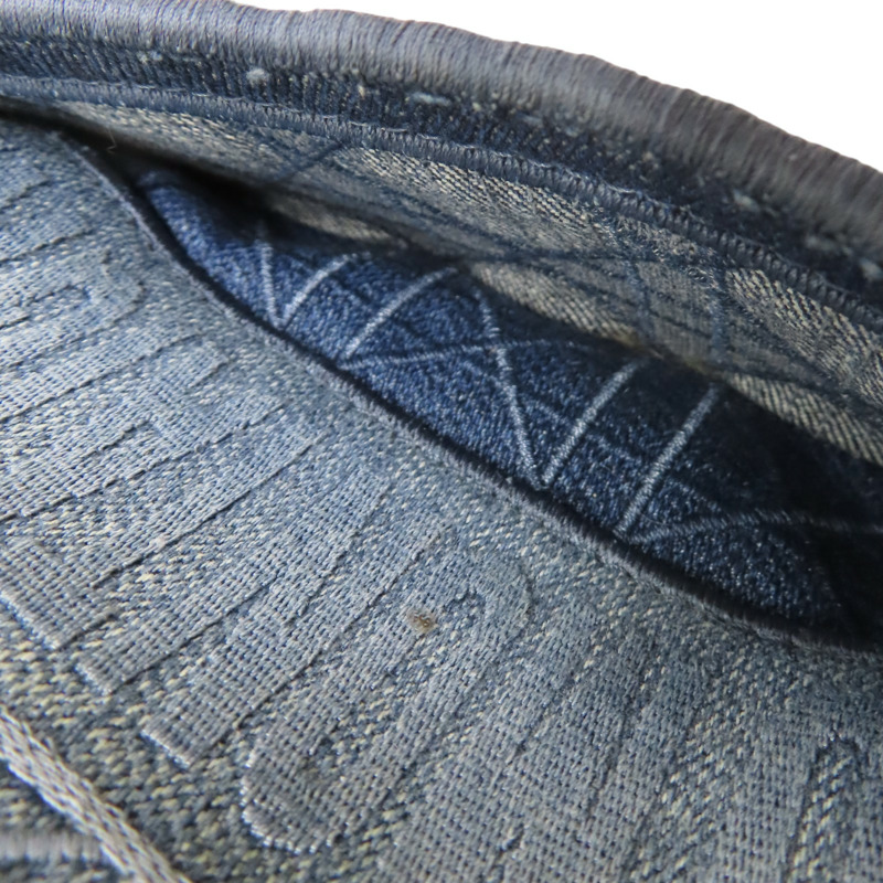 藍色 單寧布 Caro Small 肩背包【Dior 迪奧】-5