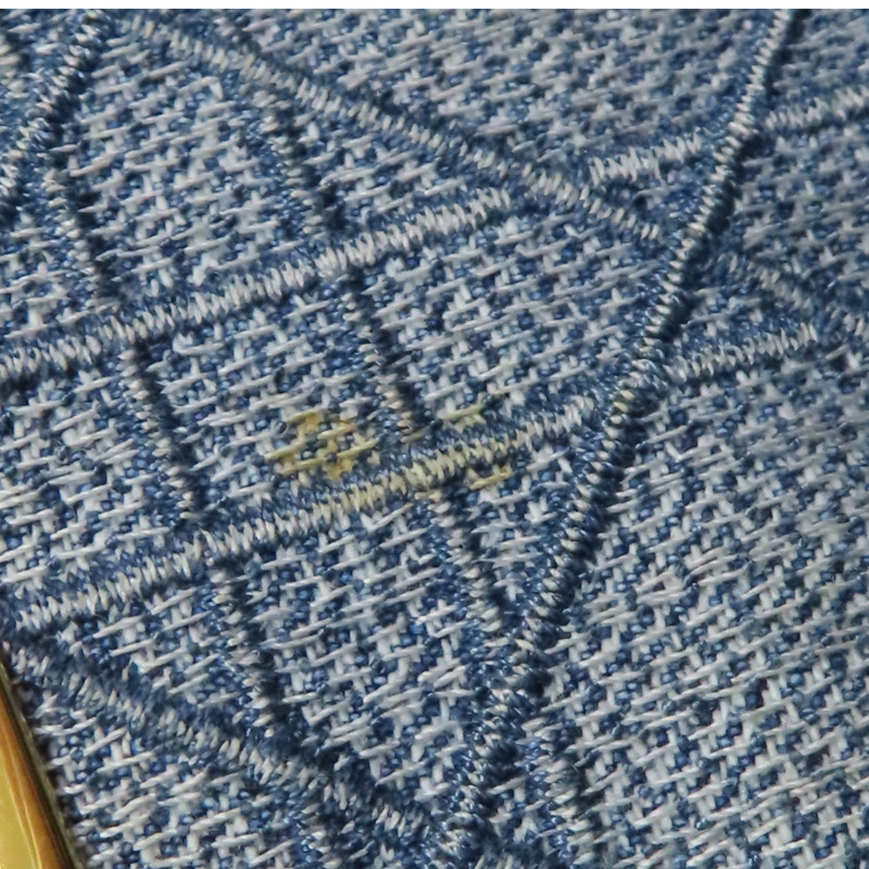 藍色 單寧布 Caro Small 肩背包【Dior 迪奧】-14