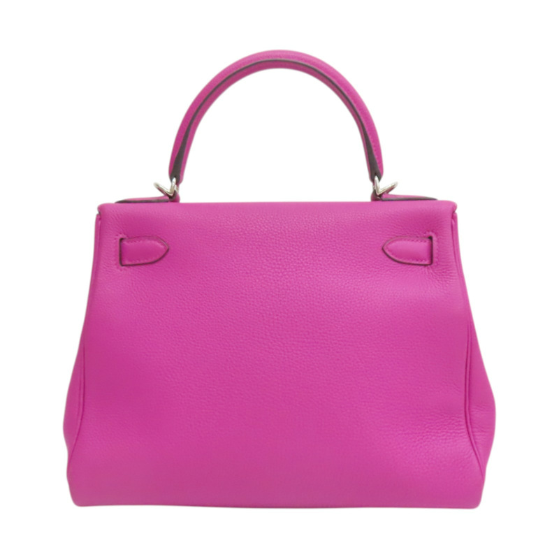 玉蘭粉 TOGO牛皮 Kelly 28 A刻 銀釦 兩用包【HERMES 愛馬仕】-1