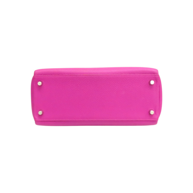 玉蘭粉 TOGO牛皮 Kelly 28 A刻 銀釦 兩用包【HERMES 愛馬仕】-3