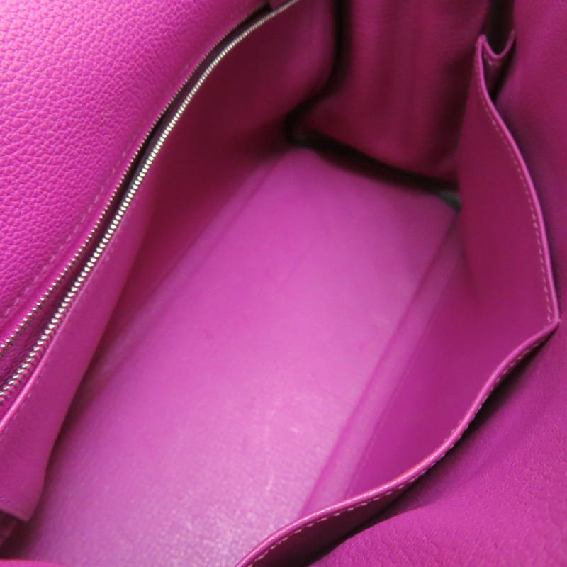 玉蘭粉 TOGO牛皮 Kelly 28 A刻 銀釦 兩用包【HERMES 愛馬仕】-4