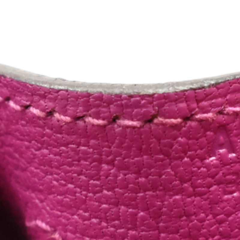 玉蘭粉 TOGO牛皮 Kelly 28 A刻 銀釦 兩用包【HERMES 愛馬仕】-7