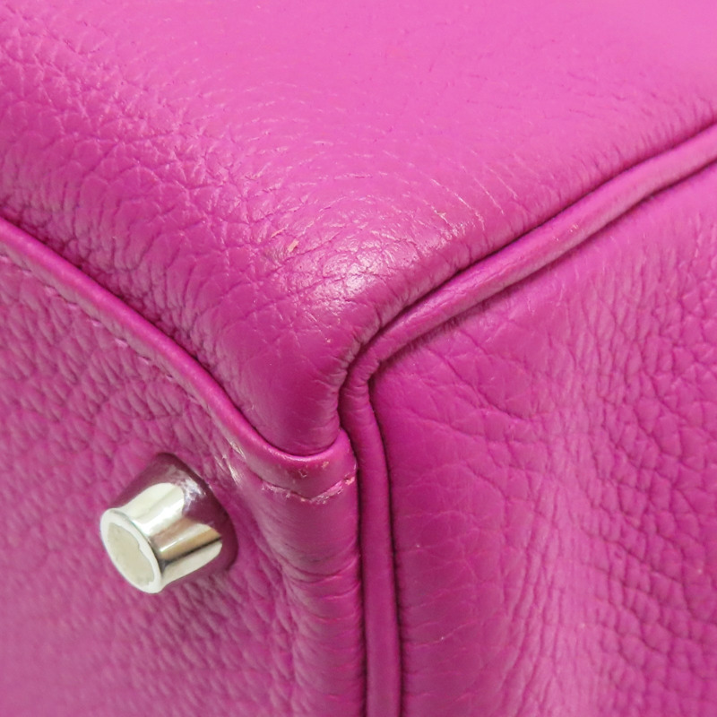 玉蘭粉 TOGO牛皮 Kelly 28 A刻 銀釦 兩用包【HERMES 愛馬仕】-10