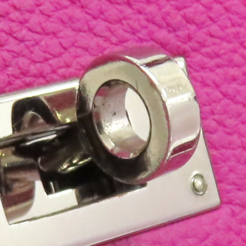 玉蘭粉 TOGO牛皮 Kelly 28 A刻 銀釦 兩用包【HERMES 愛馬仕】-15