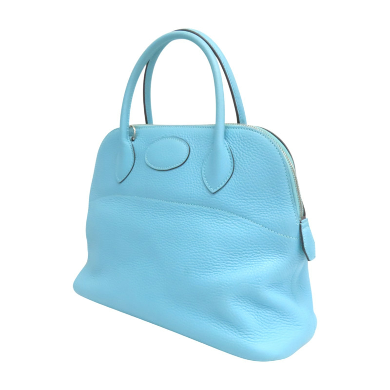 聖西爾藍 TOGO牛皮 Bolide 31 兩用包 T刻 銀釦【HERMES 愛馬仕】-2