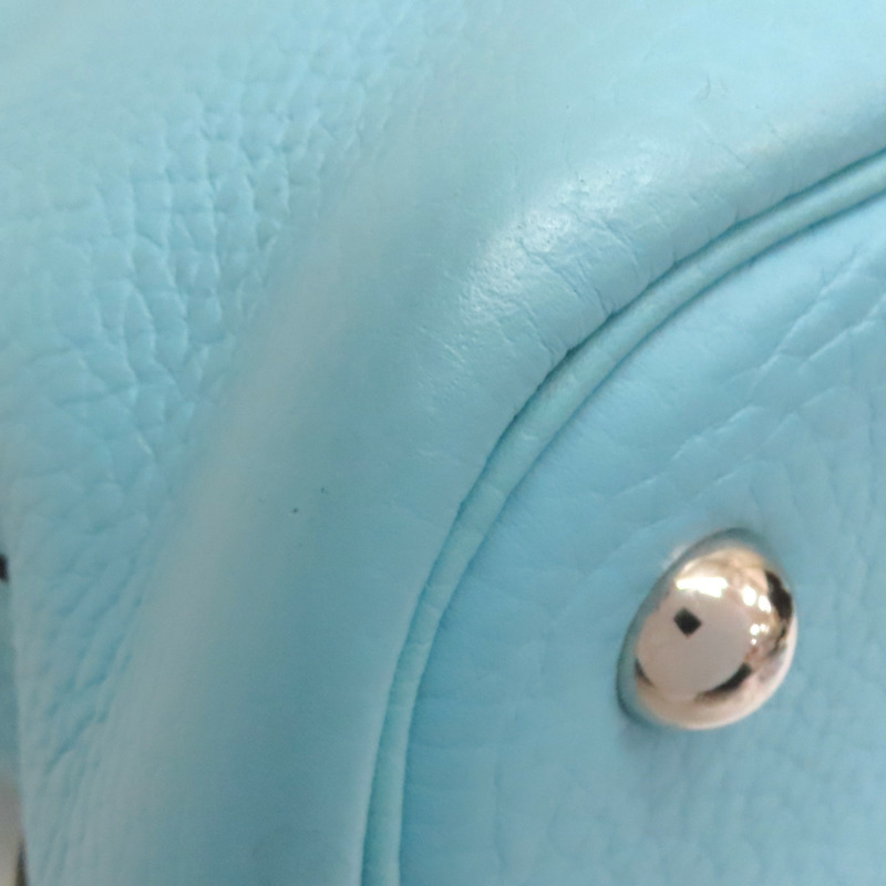 聖西爾藍 TOGO牛皮 Bolide 31 兩用包 T刻 銀釦【HERMES 愛馬仕】-15