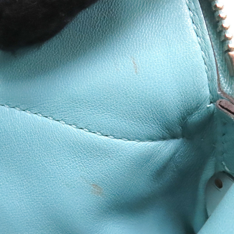 聖西爾藍 TOGO牛皮 Bolide 31 兩用包 T刻 銀釦【HERMES 愛馬仕】-17