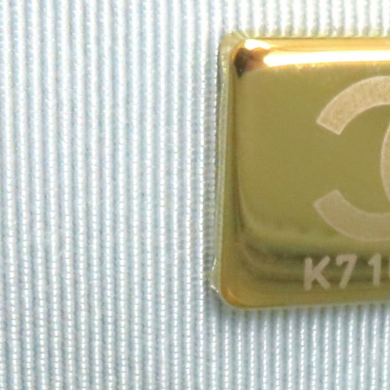 藍色 菱格紋 羊皮 Chanel 19 肩背包 金釦【CHANEL 香奈兒】 AS1160-8