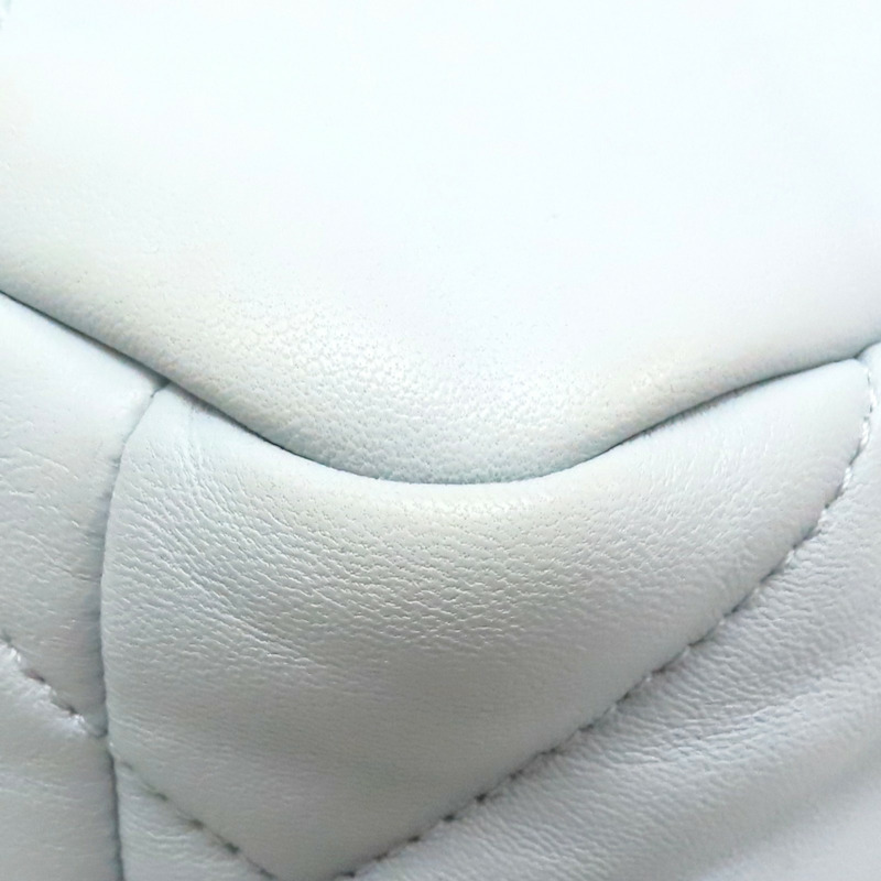 藍色 菱格紋 羊皮 Chanel 19 肩背包 金釦【CHANEL 香奈兒】 AS1160-14