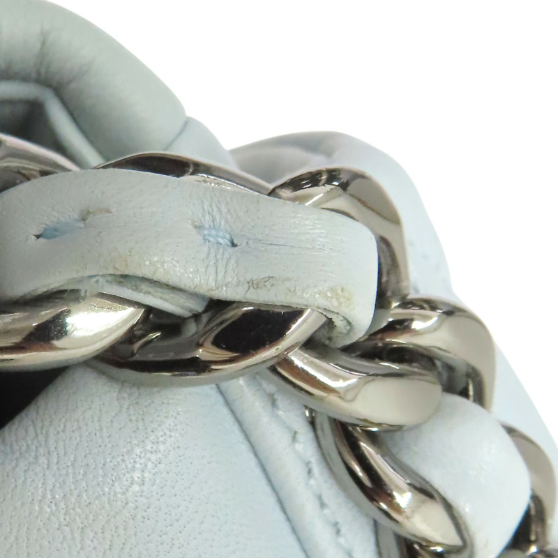 藍色 菱格紋 羊皮 Chanel 19 肩背包 金釦【CHANEL 香奈兒】 AS1160-16