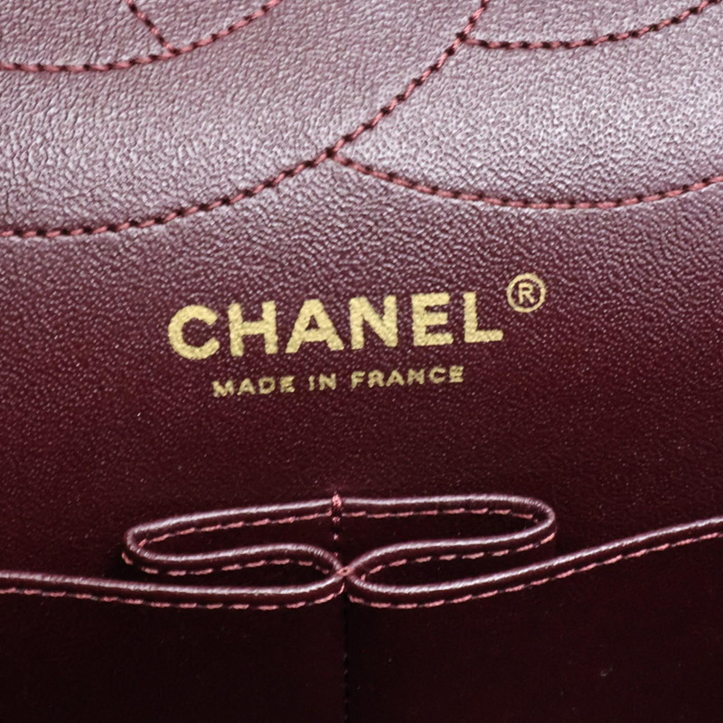 黑色 菱格紋 牛皮 2.55 鍊帶 肩背包 金扣【CHANEL 香奈兒】 A37590-7