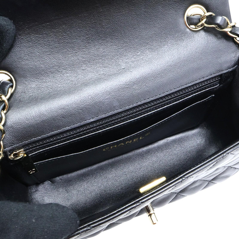 黑色 羊皮 COCO 20 鍊帶 肩背包 銀扣【CHANEL 香奈兒】 A69900-4