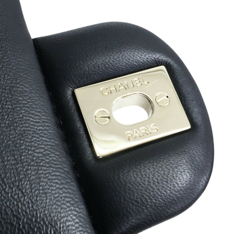 黑色 羊皮 COCO 20 鍊帶 肩背包 銀扣【CHANEL 香奈兒】 A69900-8