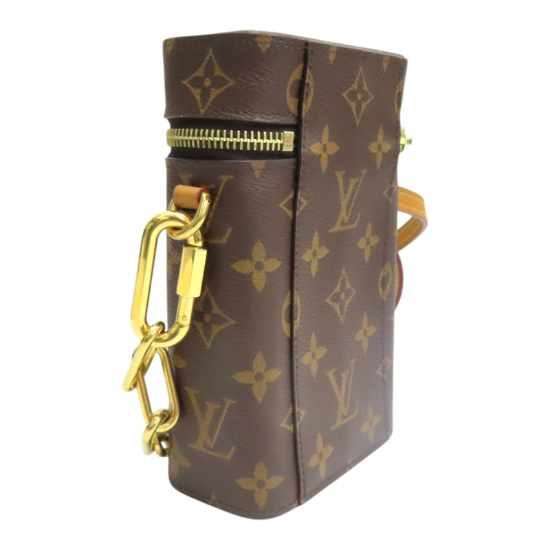 棕色 原花 PVC塗層帆布 肩背包【LOUIS VUITTON LV 路易威登】 M44914-1