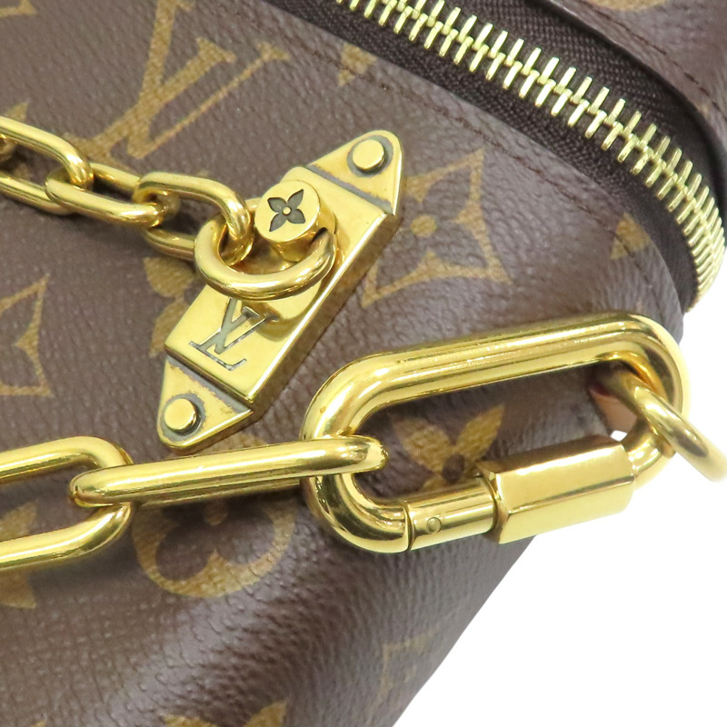 棕色 原花 PVC塗層帆布 肩背包【LOUIS VUITTON LV 路易威登】 M44914-5