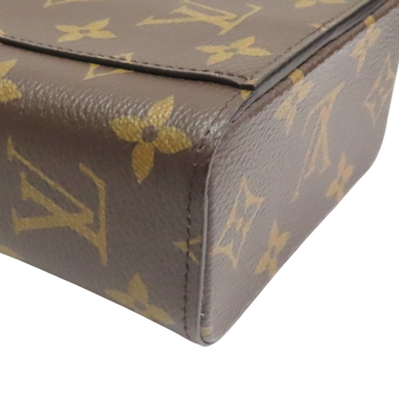 棕色 原花 PVC塗層帆布 肩背包【LOUIS VUITTON LV 路易威登】 M44914-9