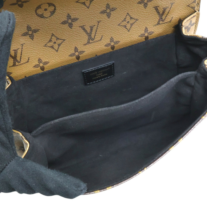 棕色 原花帆布 Pochette Metis 兩用包【LOUIS VUITTON LV 路易威登】 M44876-5