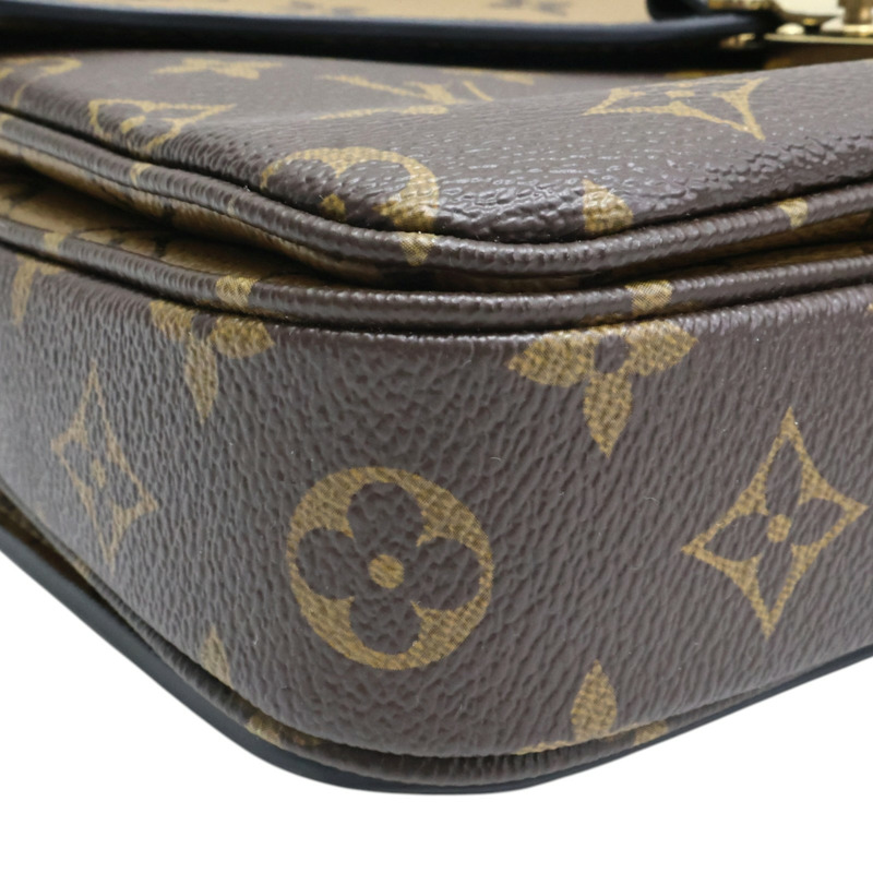棕色 原花帆布 Pochette Metis 兩用包【LOUIS VUITTON LV 路易威登】 M44876-13